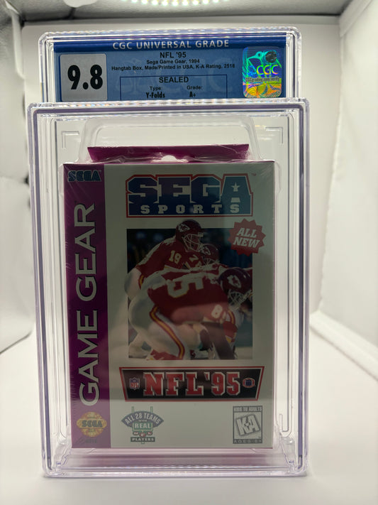 NFL 95 Sega Game Gear Brand New & Factory Sealed CGC Graded 9.8 Seal A+