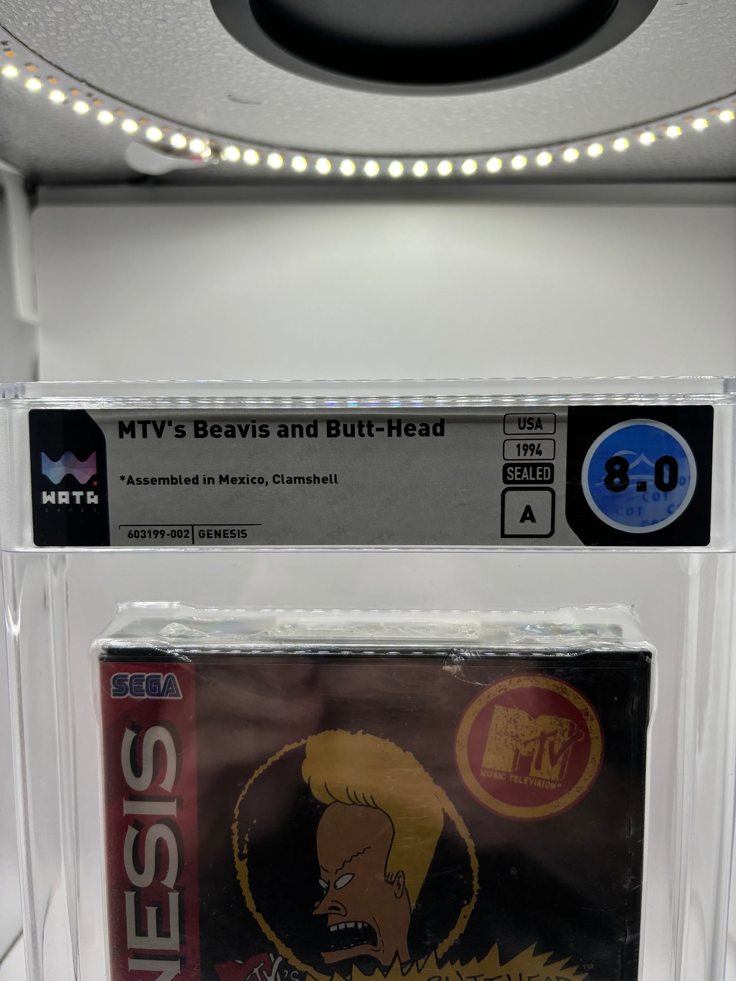 MTV's Beavis and Butt-Head (Sega Genesis) WATA 8.0 Seal A (V-Overlap)